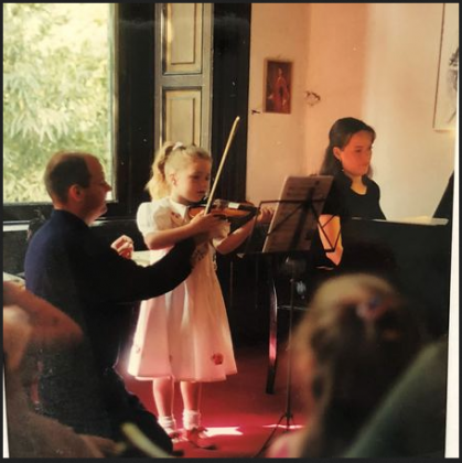 Leerlingenuitvoering in zaal Tamboer, Amsterdam